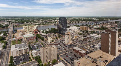 Downtown looking north from the Regions bldg  Little Rock, Arkansas